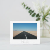 Carte postale du désert de route Afrique Namibie (Debout devant)