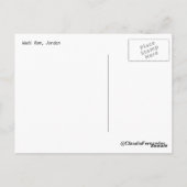 Carte postale du désert de Wadi Rum (Dos)