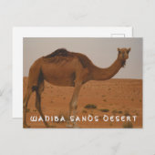 Carte postale du désert de Wahiba sands (Devant / Derrière)