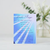 Carte postale du design de prière du Seigneur (Debout devant)