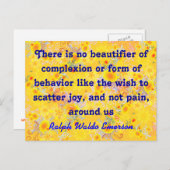 Carte postale du devis Emerson (Devant / Derrière)