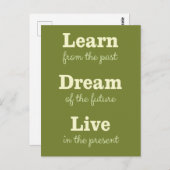 Carte postale du devis motivationnel (Devant / Derrière)