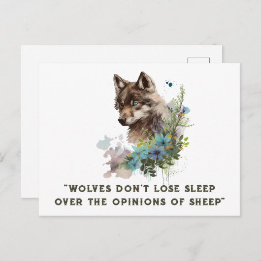 Carte postale du devis Wolf (Devant / Derrière)