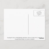 Carte postale du Diamond Jubilee des couleurs (Dos)