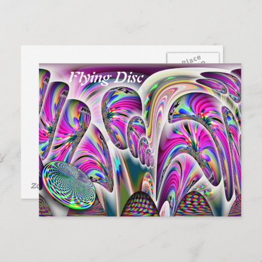 Carte postale du disque volant (Devant / Derrière)