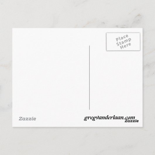 Carte postale du disque volant (Dos)