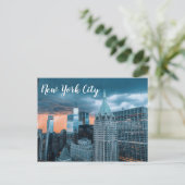 Carte postale du district financier NYC (Debout devant)