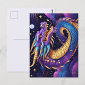carte postale du dragon céleste (Devant / Derrière)