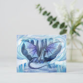 Carte postale du dragon de glace par Molly Harriso (Debout devant)