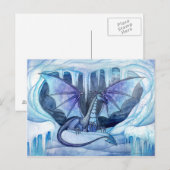 Carte postale du dragon de glace par Molly Harriso (Devant / Derrière)
