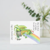 Carte postale du dragon de la Saint-Patrick (Debout devant)