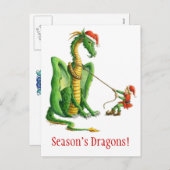 Carte postale du dragon des fêtes (Devant / Derrière)