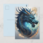 carte postale du dragon des nuages (Devant / Derrière)