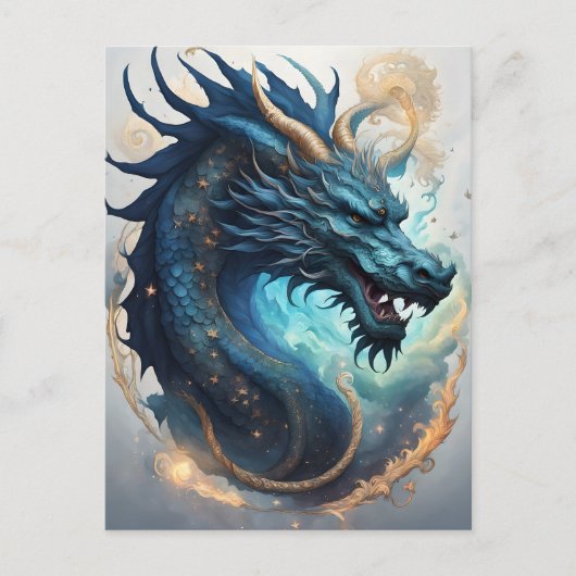carte postale du dragon des nuages (Devant)