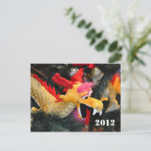 Carte postale du dragon du calendrier 2012 (Debout devant)
