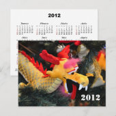 Carte postale du dragon du calendrier 2012 (Devant / Derrière)