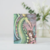Carte postale du dragon féerique par Molly Harriso (Debout devant)