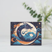 carte postale du dragon lunaire (Debout devant)
