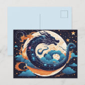 carte postale du dragon lunaire (Devant / Derrière)
