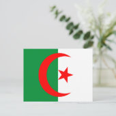 carte postale du drapeau algeria (Debout devant)