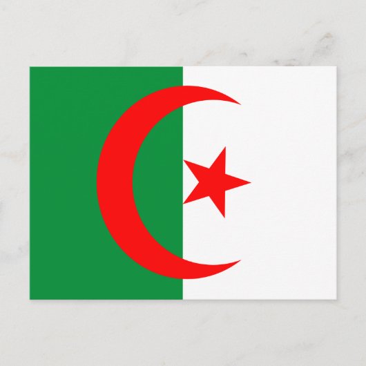 carte postale du drapeau algeria (Devant)
