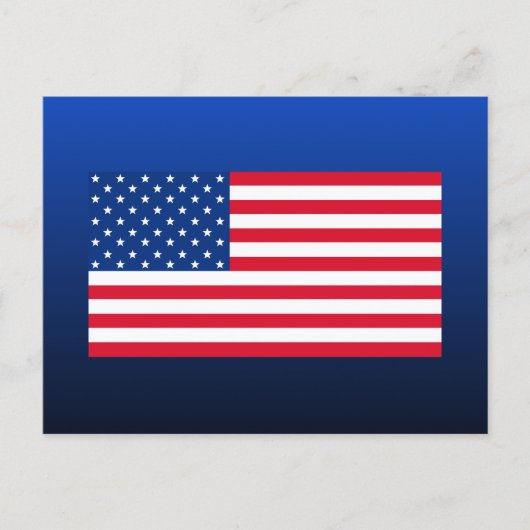 Carte postale du drapeau américain (Devant)