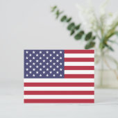 Carte postale du drapeau américain des États-Unis (Debout devant)