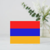 Carte postale du drapeau arménien (Debout devant)
