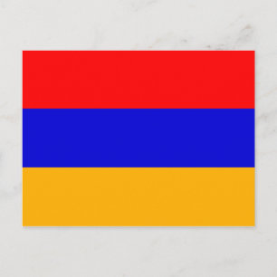 Carte postale du drapeau arménien