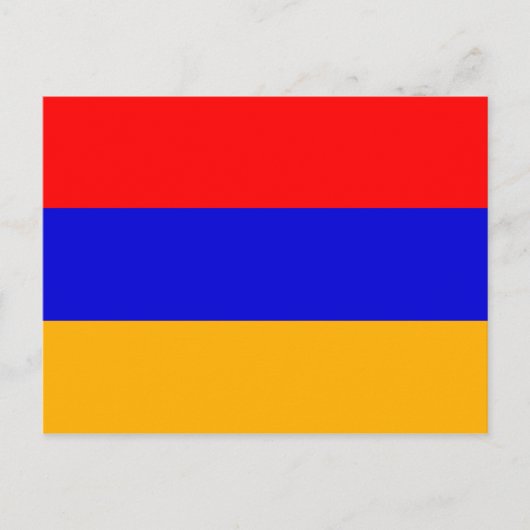 Carte postale du drapeau arménien (Devant)