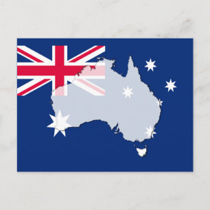 Carte postale du drapeau australien