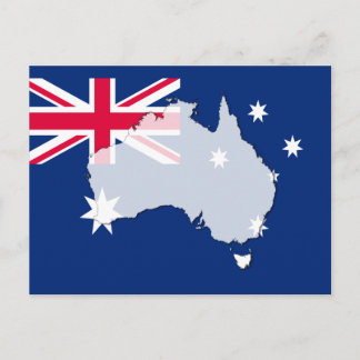 Carte postale du drapeau australien