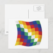 Carte postale du drapeau aymara (Devant / Derrière)