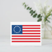 Carte postale du drapeau Betsy Ross (Debout devant)