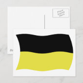 Carte postale du drapeau cachoube (Devant / Derrière)
