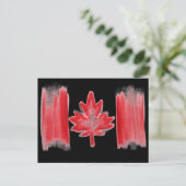 Carte postale du drapeau canadien (Debout devant)