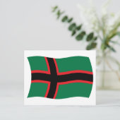 Carte postale du drapeau carélien (Debout devant)