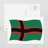 Carte postale du drapeau carélien (Devant / Derrière)