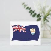 Carte postale du drapeau d'Anguilla (Debout devant)