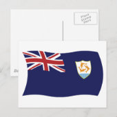 Carte postale du drapeau d'Anguilla (Devant / Derrière)