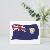 Carte postale du drapeau d'Anguilla (Debout devant)