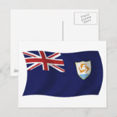 Carte postale du drapeau d'Anguilla (Devant / Derrière)