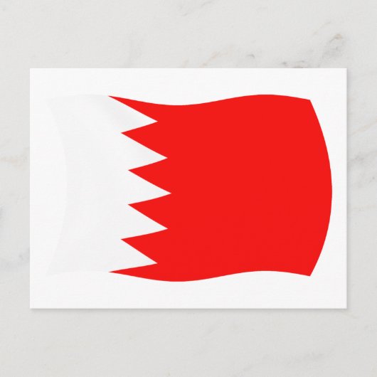 Carte postale du drapeau de Bahreïn (Devant)