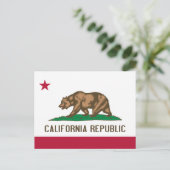 Carte postale du drapeau de Californie (Debout devant)