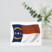 Carte postale du drapeau de Caroline du Nord (Debout devant)