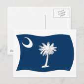 Carte postale du drapeau de Caroline du Sud (Devant / Derrière)