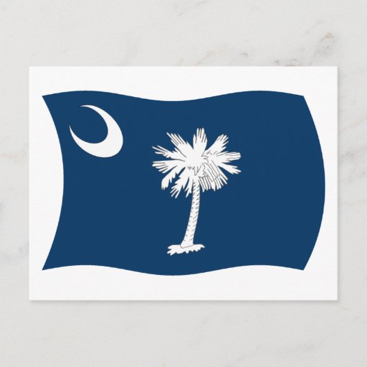 Carte postale du drapeau de Caroline du Sud (Devant)