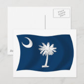 Carte postale du drapeau de Caroline du Sud (Devant / Derrière)