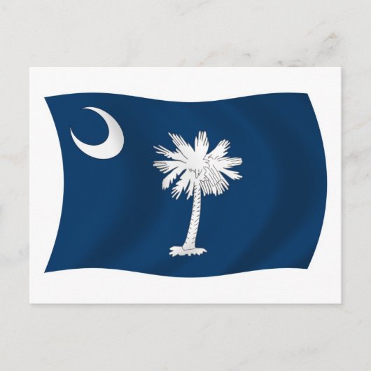 Carte postale du drapeau de Caroline du Sud (Devant)