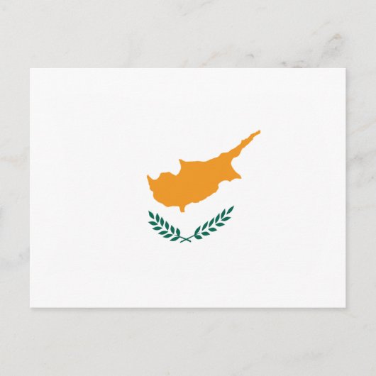 Carte postale du drapeau de Chypre (Devant)